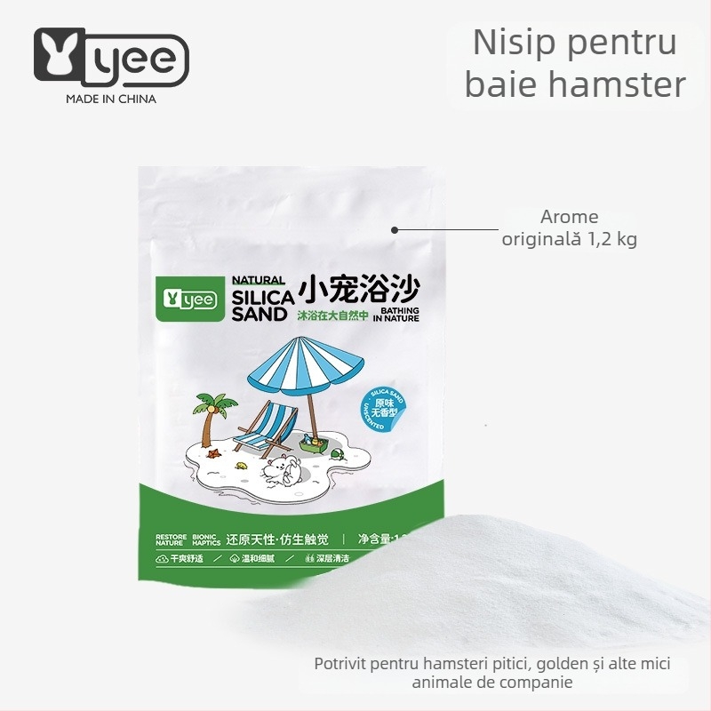 Nisip de baie pentru hamster — deodorizant, pachet de 20, origine Shandong, pentru hamsteri