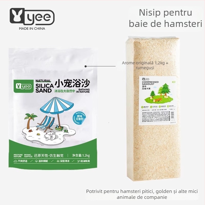 Nisip de baie pentru hamster — deodorizant, pachet de 20, origine Shandong, pentru hamsteri
