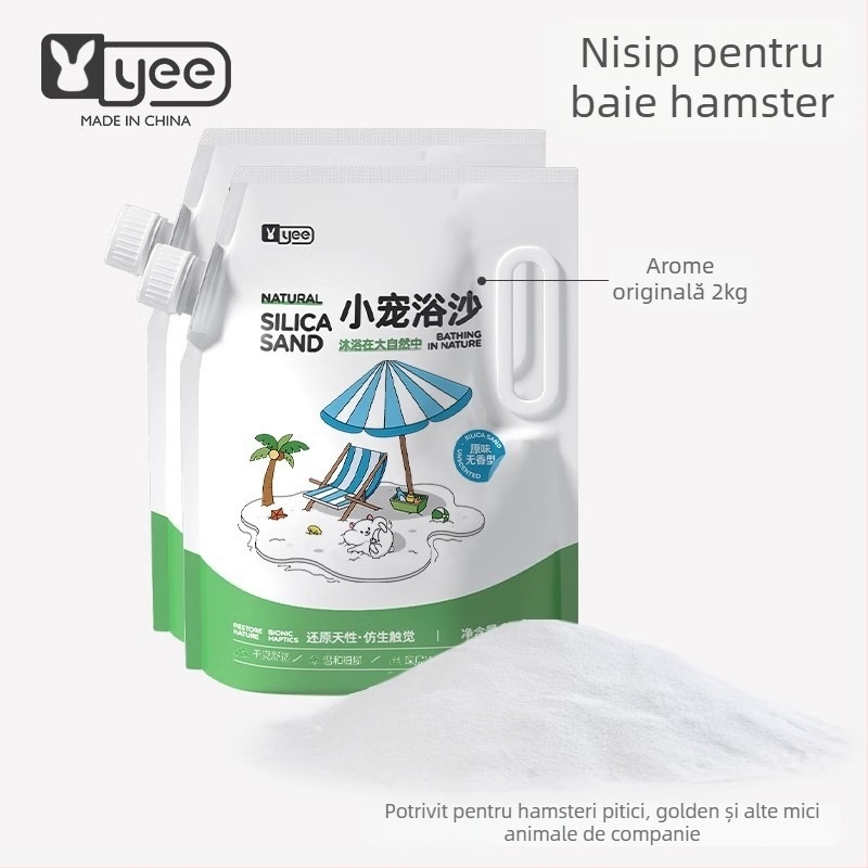 Nisip de baie pentru hamster — deodorizant, pachet de 20, origine Shandong, pentru hamsteri