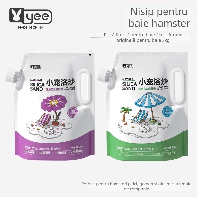 Nisip de baie pentru hamster — deodorizant, pachet de 20, origine Shandong, pentru hamsteri