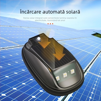 Lumină de avertizare solară pentru acoperiș DRL169, corp ABS, sursă LED, impermeabilă, durată de viață 50.000 ore