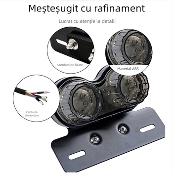 Lumină LED spate pentru motocicletă MOTOR071, 12V, sursă LED, durată de viață 50000h, compatibil universal