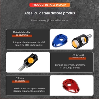 Bandă LED pentru semnalizatoare de motocicletă cu placă de aluminiu și lumină COB Eagle-Eye dublă (Model drl134+mp057, 12V, durată de viață 50.000 h)