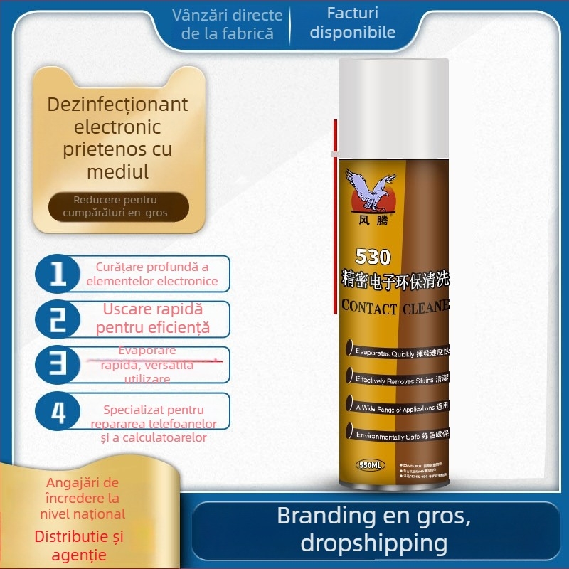 Wind 530 lichid de curățare electronic pentru electronice generale, telefoane mobile și calculatoare; solvent volatil; 400 g