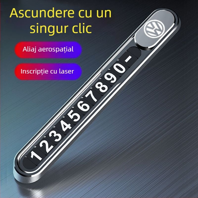 Ornament placă de înmatriculare temporară pentru parcare cu număr de telefon – metal, stil antic; Brand Ancient style; Material metal; Afișare logo: Disponibil; Tip: Alt