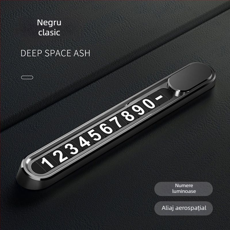 Ornament placă de înmatriculare temporară pentru parcare cu număr de telefon – metal, stil antic; Brand Ancient style; Material metal; Afișare logo: Disponibil; Tip: Alt