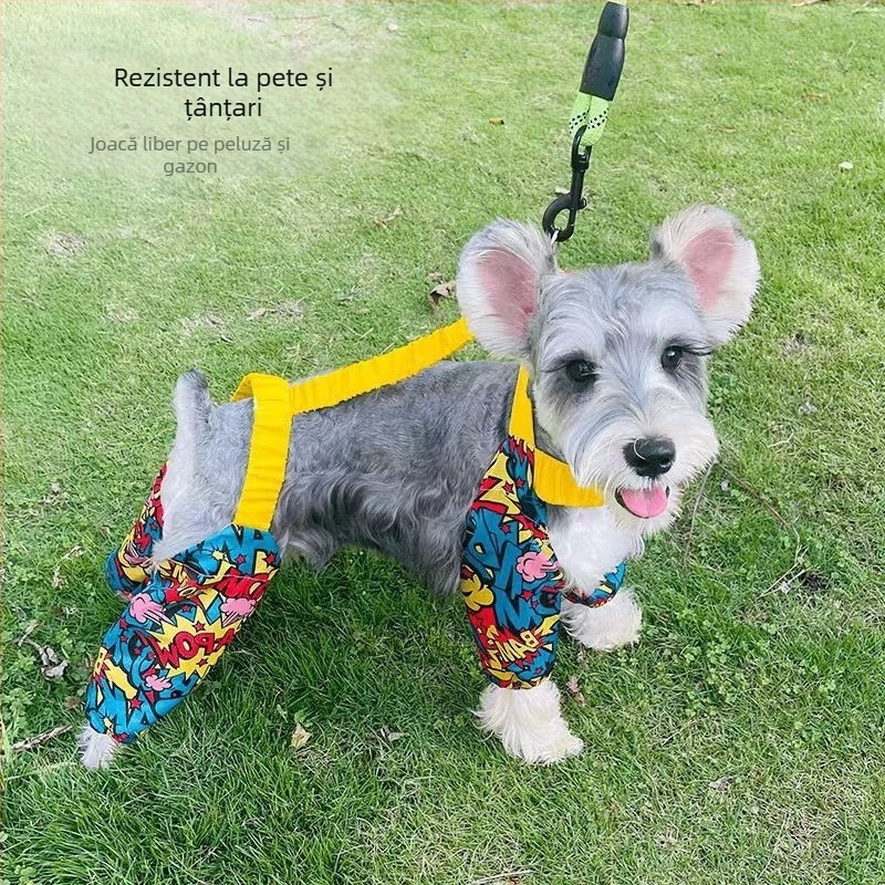 Pantaloni antipraf pentru pisici și câini, poliester, impermeabili