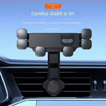 Suport pentru telefon cu gravitație pentru ventilarea mașinii – suport universal Snap-On, 7.5W