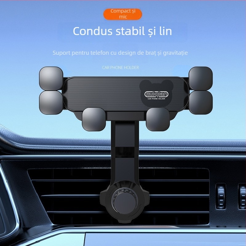 Suport pentru telefon cu gravitație pentru ventilarea mașinii – suport universal Snap-On, 7.5W