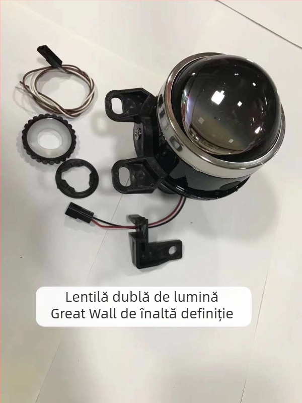 Far de ceață frontal HID cu lentile duble, 55W, 12V, 6000LM, 6000K, compatibil cu modelele Toyota precum Corolla, Prado, RAV4, Highlander