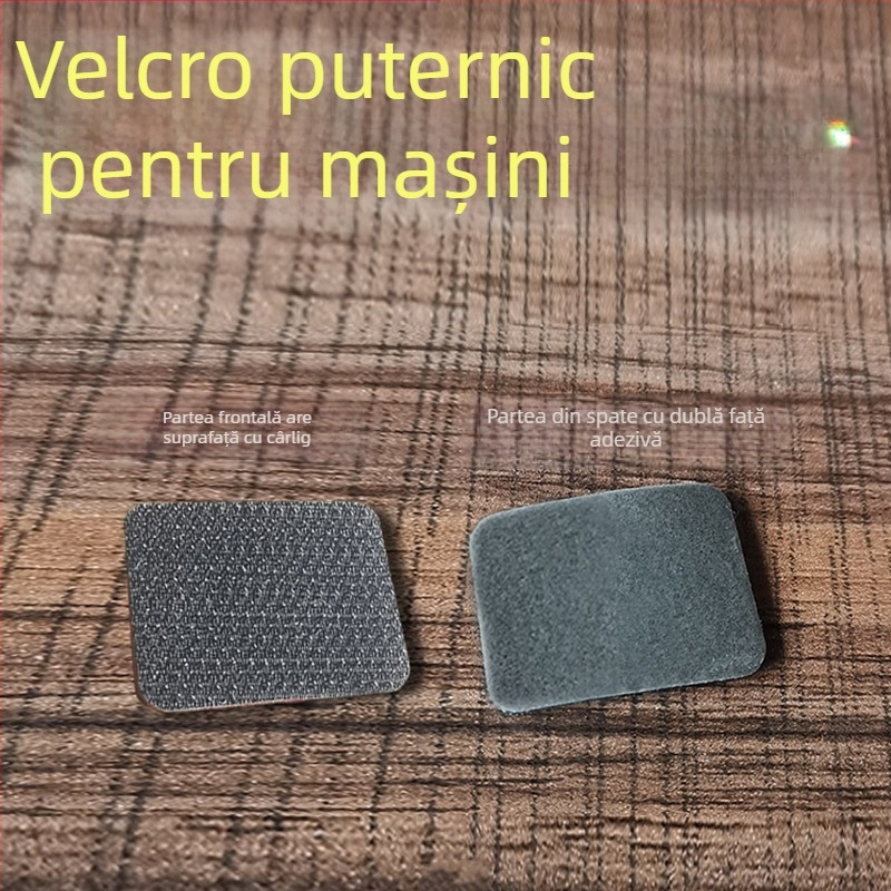 Ornament auto cu Velcro pentru bord, covoraș anti-derapare, Velcro dublu, blocare a luminii