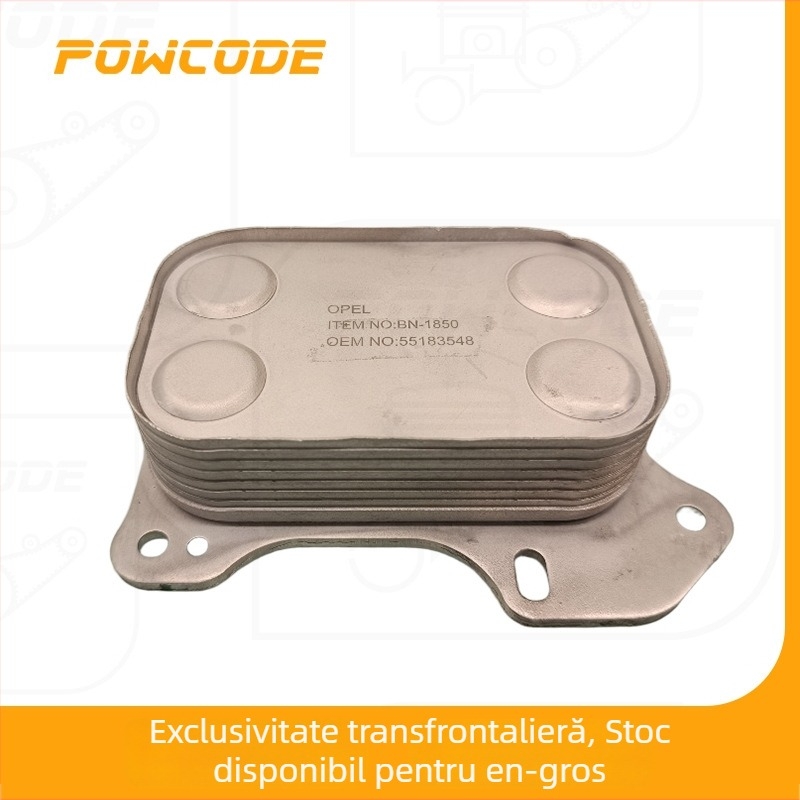 POWCODE Radiator de răcire a uleiului motor pentru Fiat Opel 1.3D diesel (Modele de motor: 199 A3.000, Z 13 DTH, 263 A2.000; Accesorii: 55210824, 93192557, 55258602, 55213468)