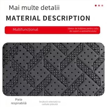 Padă din piele pentru suportul universal de cot al mașinii, cu suport pentru pahare și buzunar de depozitare, înălțire a sprijinului cotului, model 03, greutate 350 g, cod articol R2502