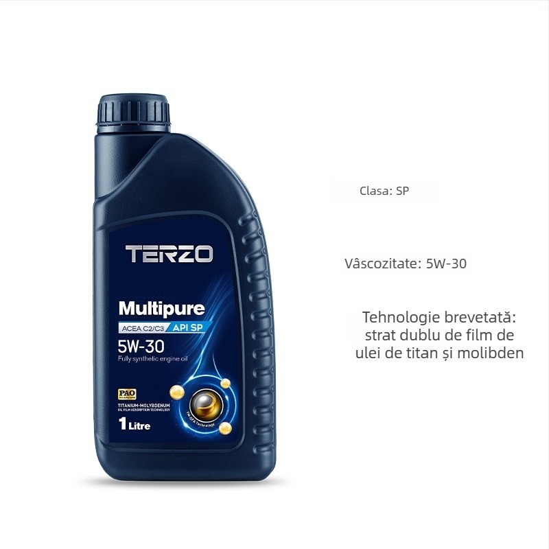 Ulei de motor Tazer Duo Pure 5W-30, sintetic complet, API SP, C3, pentru motor pe benzină