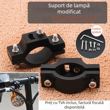Mojielong Clește universal pentru țeavă – bază de montaj pentru far pentru motociclete și vehicule electrice