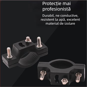 Mojielong Clește universal pentru țeavă – bază de montaj pentru far pentru motociclete și vehicule electrice