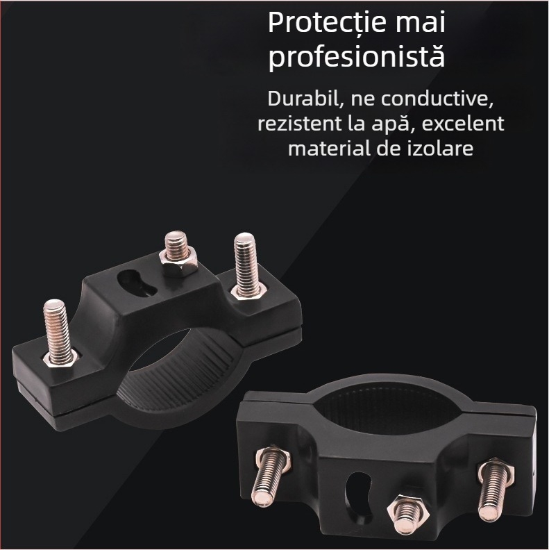 Mojielong Clește universal pentru țeavă – bază de montaj pentru far pentru motociclete și vehicule electrice