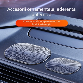 Pad anti-alunecare auto pentru consola centrală — material PU, suport pentru telefon, bandă adezivă, rezistent la temperaturi înalte