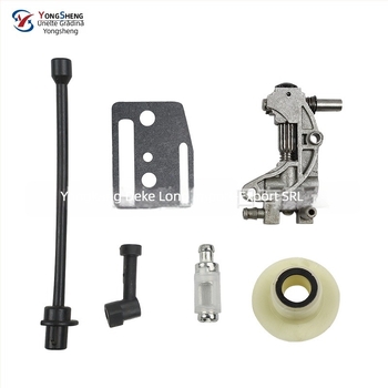 Set de accesorii pentru drujbă: pompă de ulei, conductă de ulei turbina, conductă de carburant — 7 piese, model 450052005800