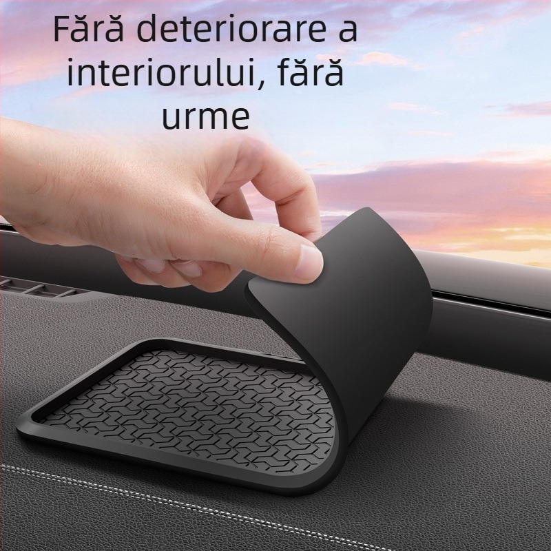 Covoraș antiaderent pentru consola centrală a mașinii — PVC, personalizare cu imprimare siglă