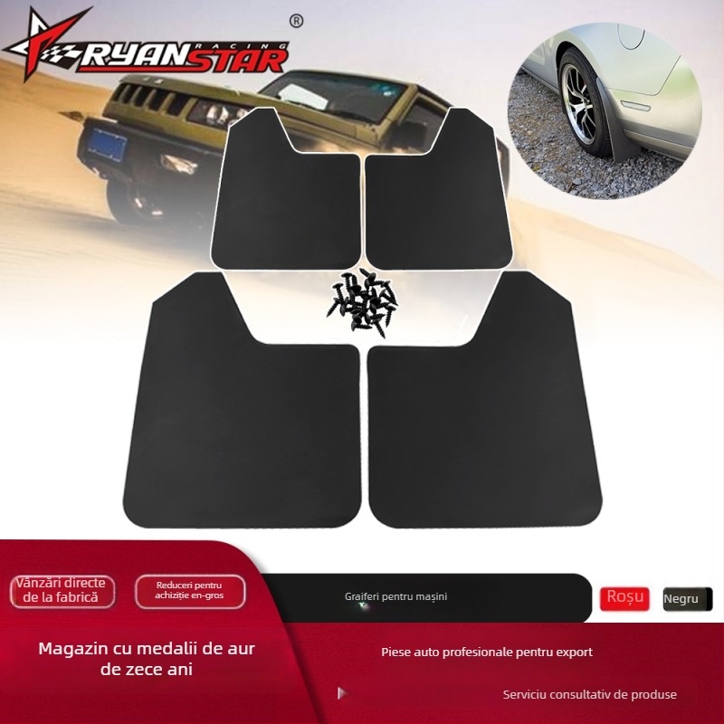 RYANSTAR RACING Protecție aripă din plastic pentru anvelope — Universal pentru pickupuri și SUV-uri