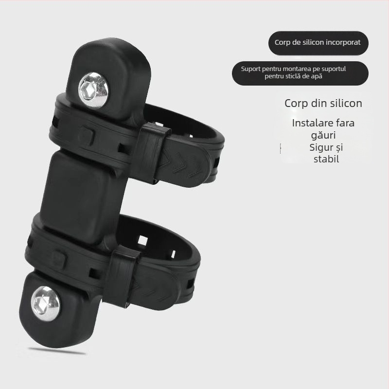 Suport pentru sticlă de apă pentru bicicletele copiilor de munte și biciclete electrice, policarbonat, reglabil, montaj fără găurire