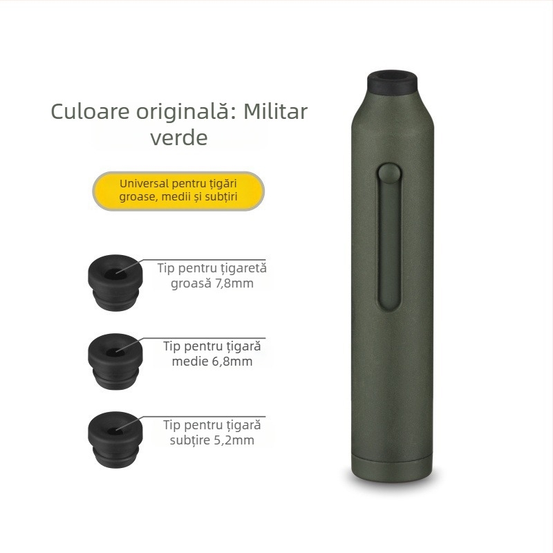 Set de țigări pentru mașină cu stingere la un singur buton, fără cenușă, model XC-YHG13, XCLPF, material: rășină, pentru interiorul mașinii, 60 g