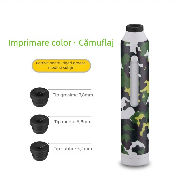 Set de țigări pentru mașină cu stingere la un singur buton, fără cenușă, model XC-YHG13, XCLPF, material: rășină, pentru interiorul mașinii, 60 g