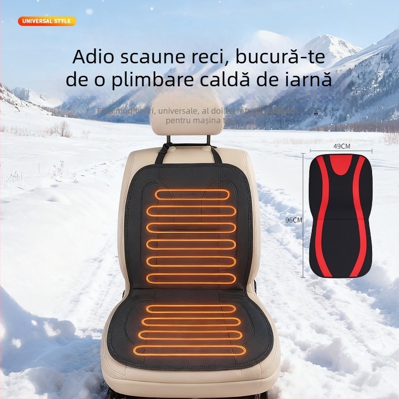 Pernă încălzitoare pentru scaunul auto — Material: Pânză, Universal, Greutate: 600 g, Personalizare procesare disponibilă
