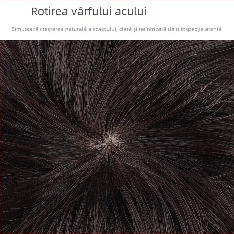 Perucă din păr uman pentru femei, acoperire completă a scalpului, păr scurt buclat, model J03, poate fi vopsită