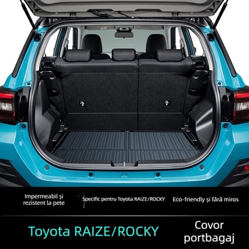 Covoraș portbagaj pentru Toyota RAIZE ROCKY, impermeabil, rezistent la murdărie, ușor de curățat, fără miros