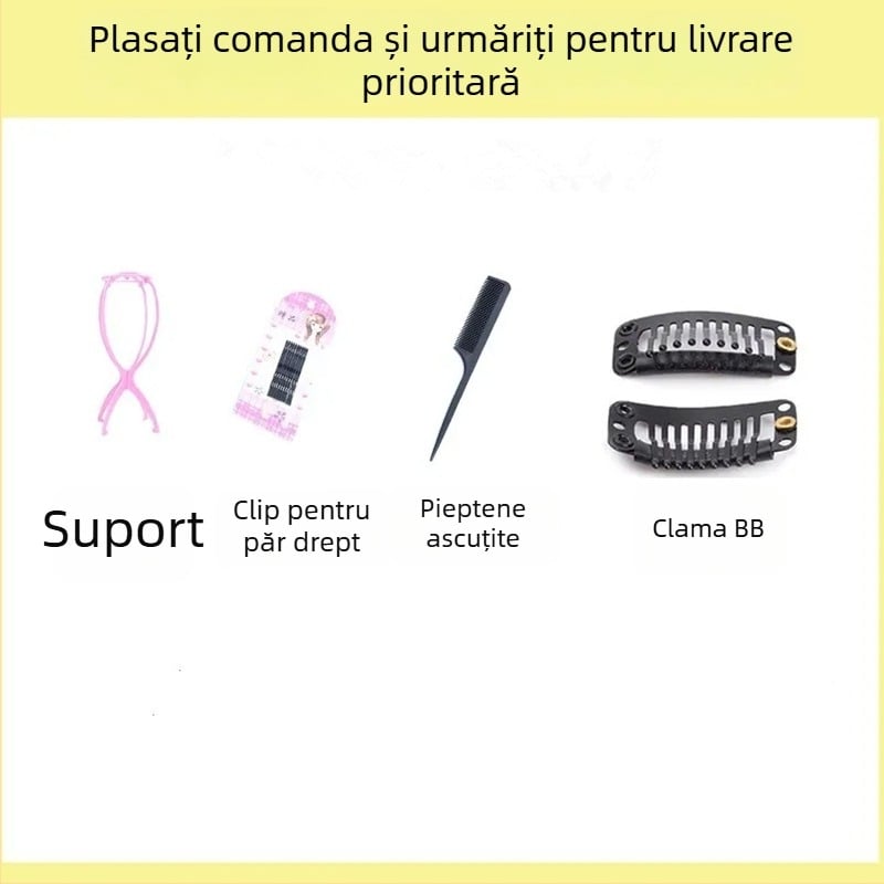 Set cadou: suport pentru îngrijirea și purtarea perucii, design simplu pentru styling, utilizare duală