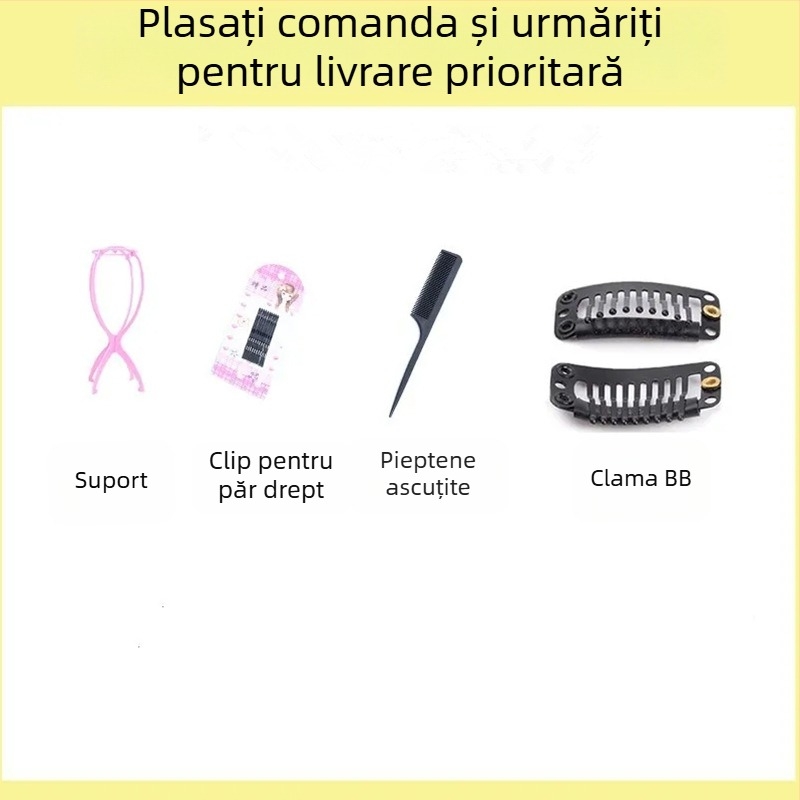 Set cadou: suport pentru îngrijirea și purtarea perucii, design simplu pentru styling, utilizare duală