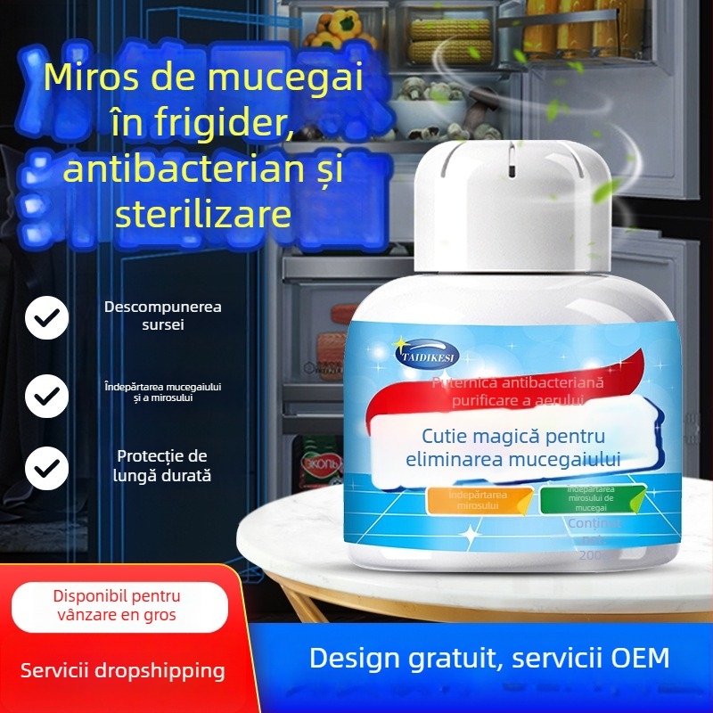 Lian Jie Detergent Multi-Scop, 200 ml, antibacterian și deodorizant, pentru îndepărtarea mucegaiului din bucătărie și aparate electrocasnice