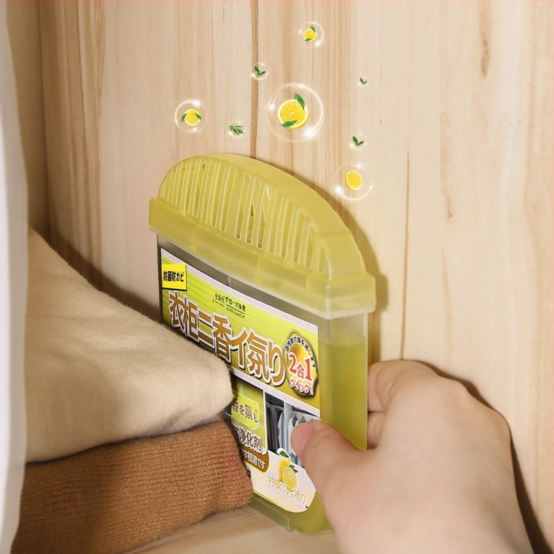 GLOBAL WAREHOUSE cutie de deodorant pentru garderobă cu aromă de ceai verde