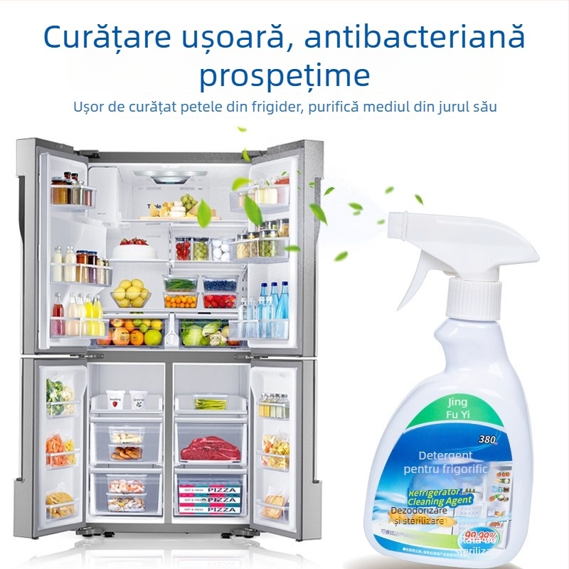 Spray de curățare multifuncțional 400ml – 99,99% sterilizare; pentru frigider, cuptor și cuptor cu microunde; antibacterian, decontaminare profundă, prospețime