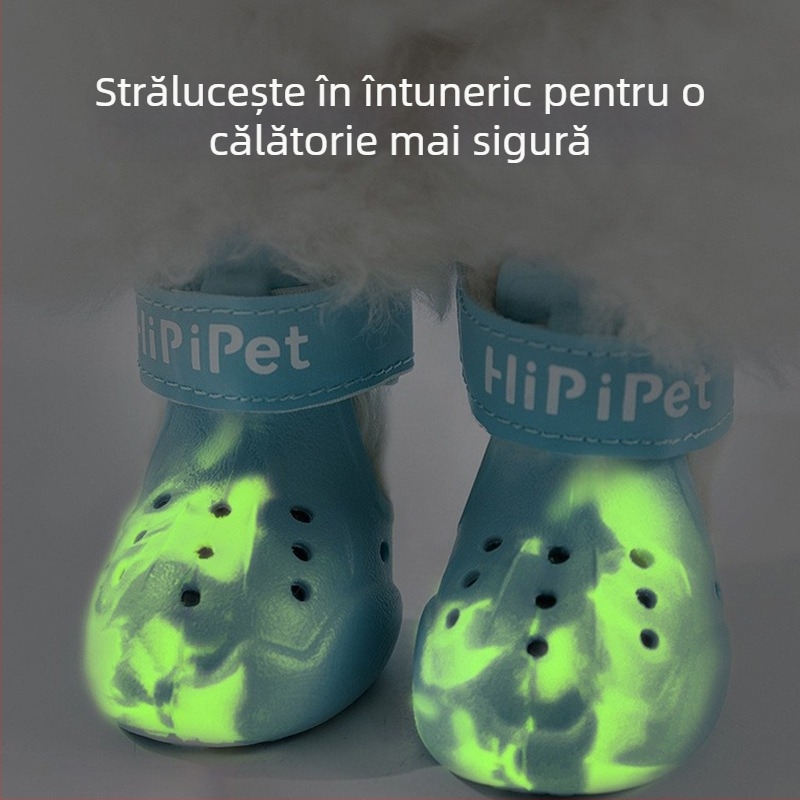 Încălțăminte pentru câini — Hippie dog, material EVA, închidere Velcro reflectorizant, anti-alunecare