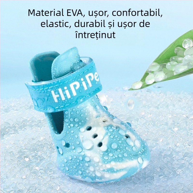 Încălțăminte pentru câini — Hippie dog, material EVA, închidere Velcro reflectorizant, anti-alunecare