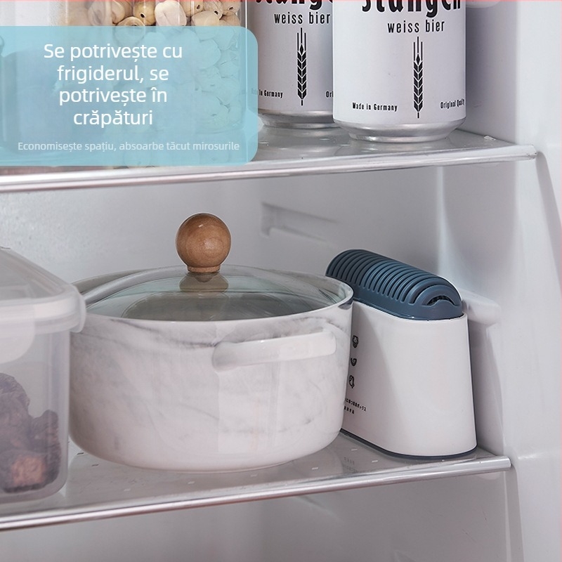 Cutie deodorant pentru frigider cu cărbune activ, adsorbție și dezinfectare, țesătură nețesută respirabilă, 120 bucăți, material PP + cărbune activ