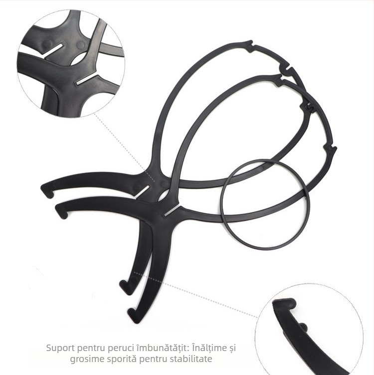 Lois Set de Îngrijire a Perucilor — Pieptene din oțel, Soluție de Îngrijire, Suport pentru Perucă, Plasă pentru Păr (set de 3 sau 5 piese)