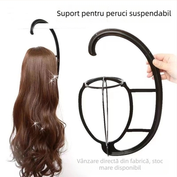 Suport pentru peruci suspendat, din plastic, pentru afișare și depozitare, 140