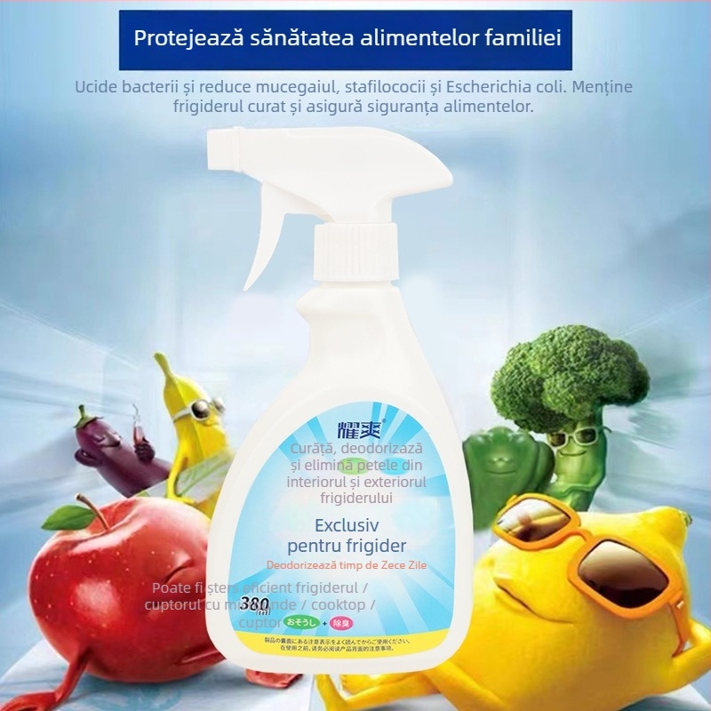 Deodorant de curățare pentru frigider – spumă pentru îndepărtarea mucegaiului și a mirosurilor, parfum proaspăt, curățare și deodorare