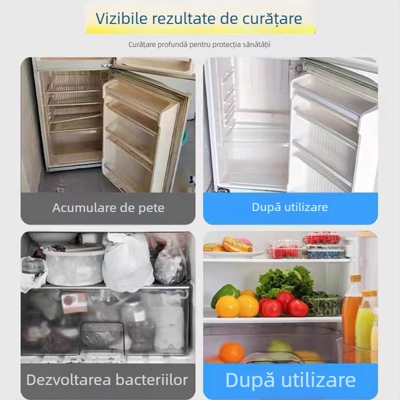 Deodorant de curățare pentru frigider – spumă pentru îndepărtarea mucegaiului și a mirosurilor, parfum proaspăt, curățare și deodorare