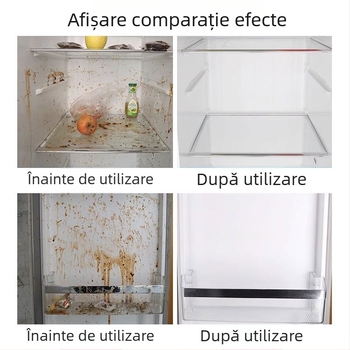 Curățător multifuncțional pentru frigider, cuptor și cuptor cu microunde – decontaminare profundă, îndepărtarea depunerilor de calciu, miros de lămâie, pachet de 24 sticle