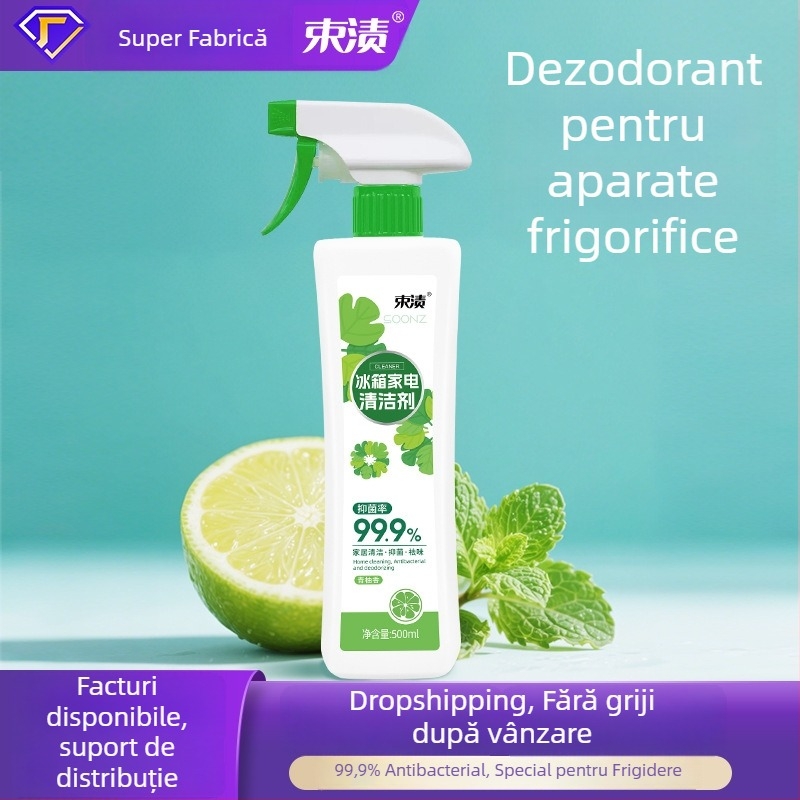 Curățitor pentru frigider și cuptor – Brand: Stain, deodorizare, îndepărtează depunerile de calciu și mucegai, parfum de lămâie; cod produs 24xj091; cutie cu 20 buc.