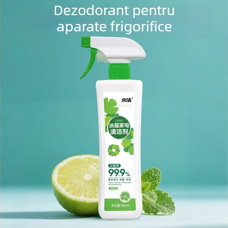 Curățitor pentru frigider și cuptor – Brand: Stain, deodorizare, îndepărtează depunerile de calciu și mucegai, parfum de lămâie; cod produs 24xj091; cutie cu 20 buc.