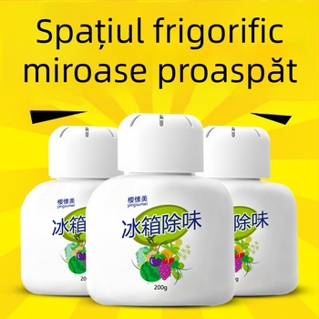 Deodorant pentru frigider Qiwang, 200 g, aromă proaspătă, model 3566
