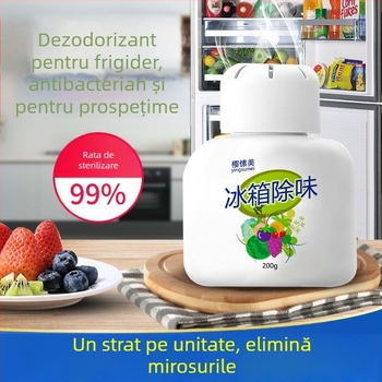 Deodorant pentru frigider Qiwang, 200 g, aromă proaspătă, model 3566