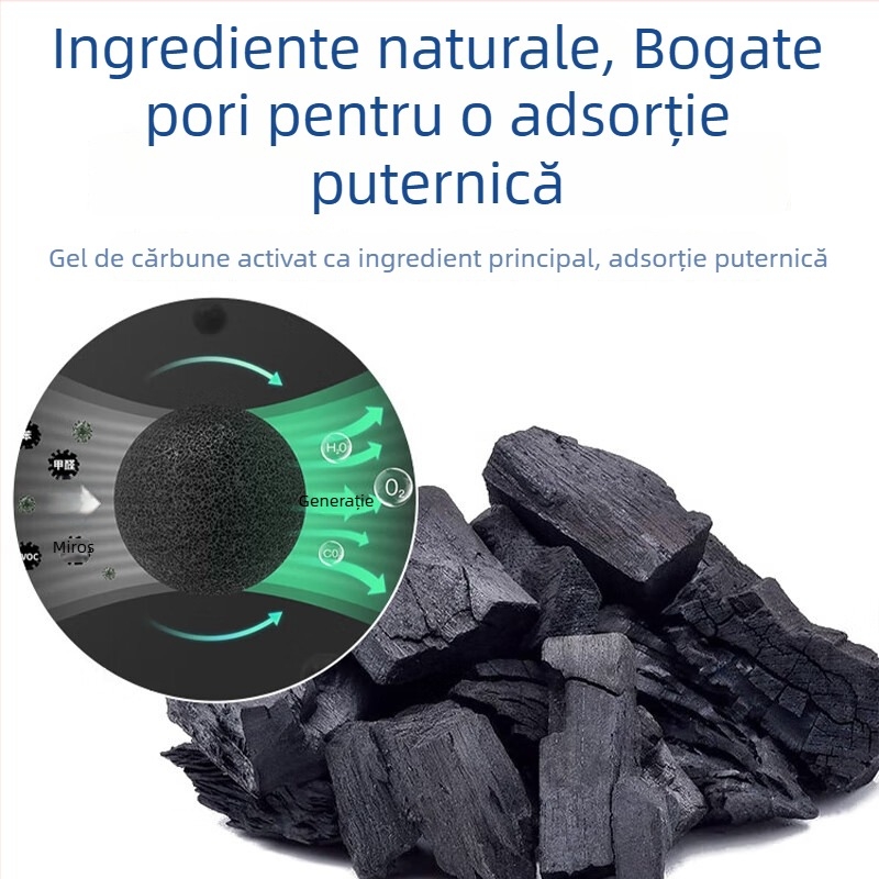 Deodorizant pentru frigider cu carbon activ – anti-mucegai și antibacterian, 150 g, Juqi