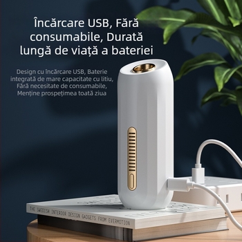 Purificator de aer portabil USB pentru mașină și casă, cu tehnologie cu ioni negativi, eliminare mirosuri și sterilizare